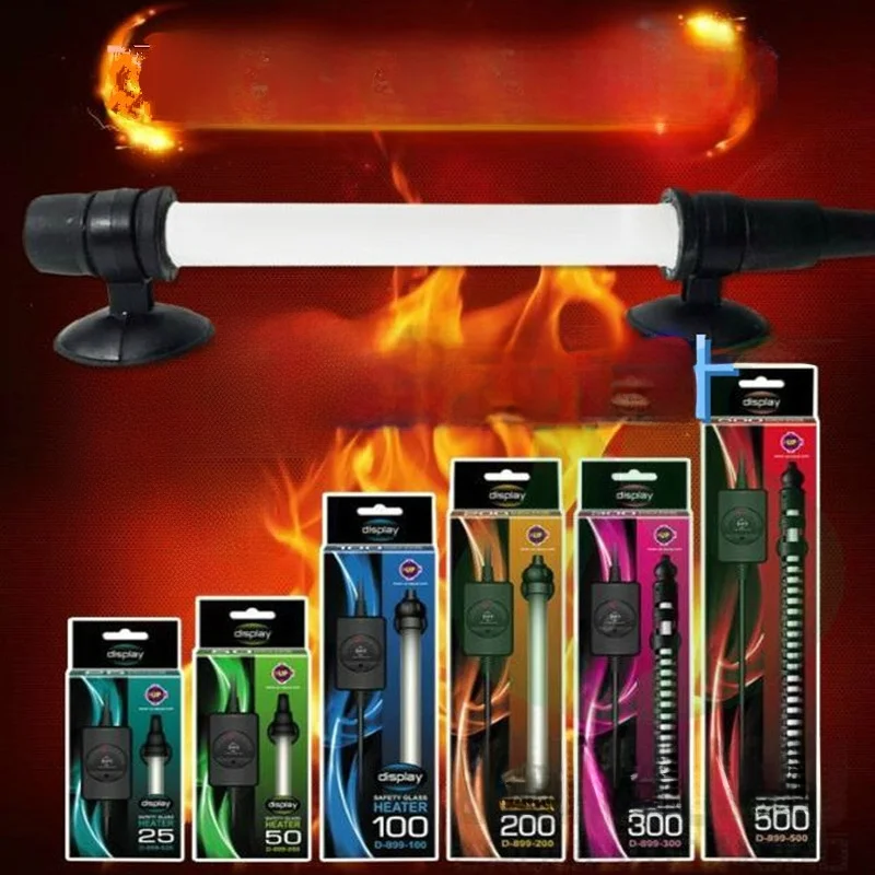  Ultra Short Heating Tube Aquarium Turtle Tank Grass Tank Fish Tank Warmth Controller Yajie Quartz Glass Heater with Temp...