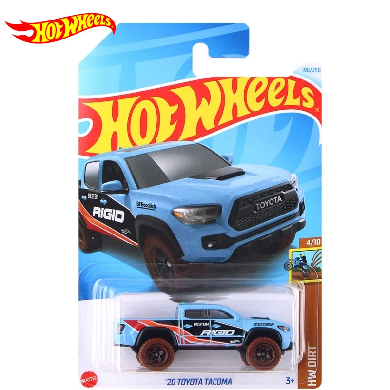 24L Original Hot Wheels Car 20 Toyota Tacoma Toy for Boy Scale 1/64 Diecast Vehicle Alloy Model Juguete Collection Birthday Gift