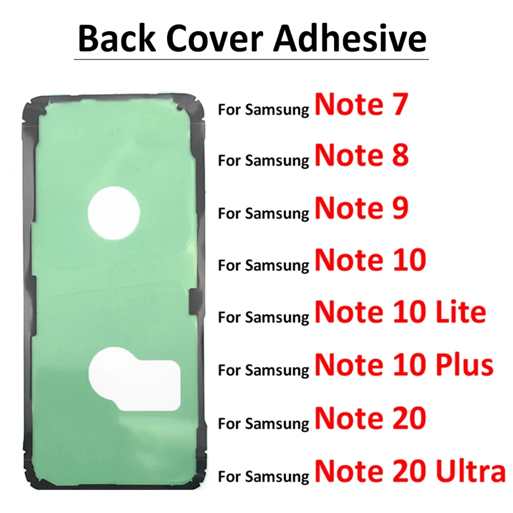 Back Battery Sticker Adhesive Glue For Samsung S9 S10 S20 Note 7 8 9 10 20 Plus Ultra Lite Waterproof Back Cover Sticker