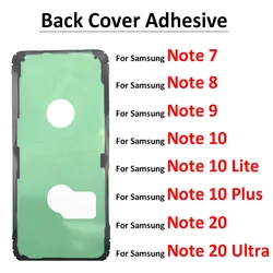 Autocollant de batterie arrière pour Samsung S9 S10 S20 Note 7 8 9 10 20 Plus Ultra Lite, adhésif de couverture étanche