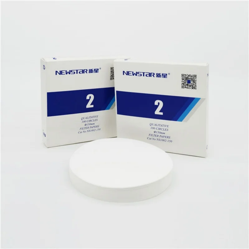 IKEME 100pcs Qualitative Filter Paper Grade 2 Equivalent to What man Chemical Analysis Separation Purify Cellulose Filter Paper