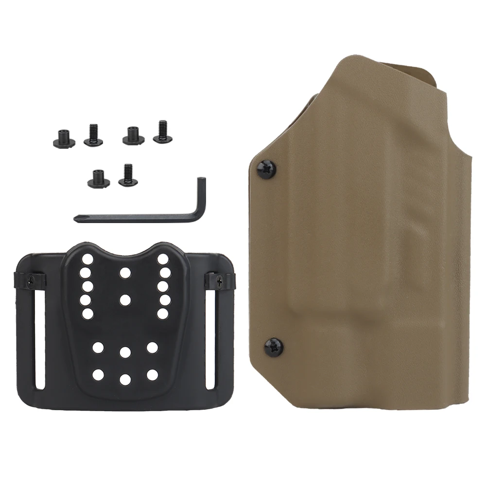 Fundas tácticas Kydex ligeras con linterna X300U para Airsoft 9mm Mag Glock G17 G19 19X 22 23 34 35 45.40