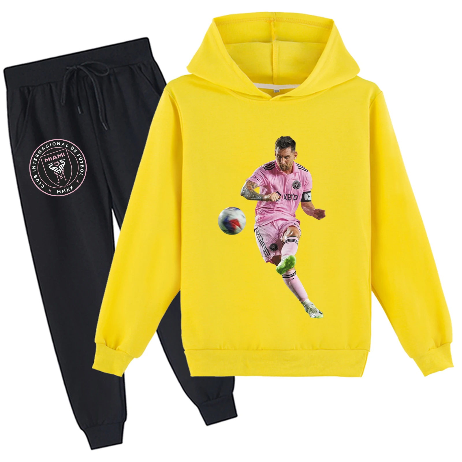 

Одежда из двух предметов, унисекс, детские модные топы и длинные брюки Mes-si, осенние толстовки с длинными рукавами для детей от 2 до 14 лет