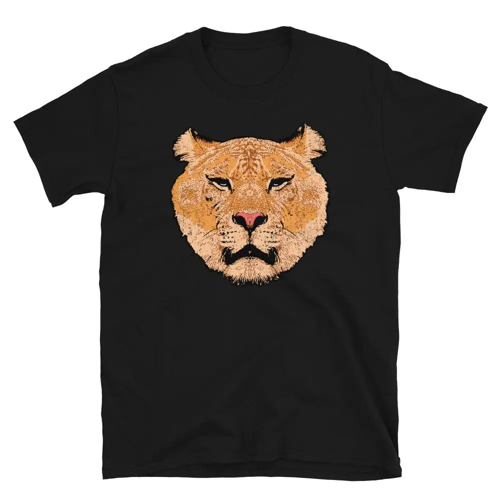 Face of a Liger T Shirt Lion and Tiger Zookeeper s Zookeeping Exotic Cats Animals Animal Sanctuary