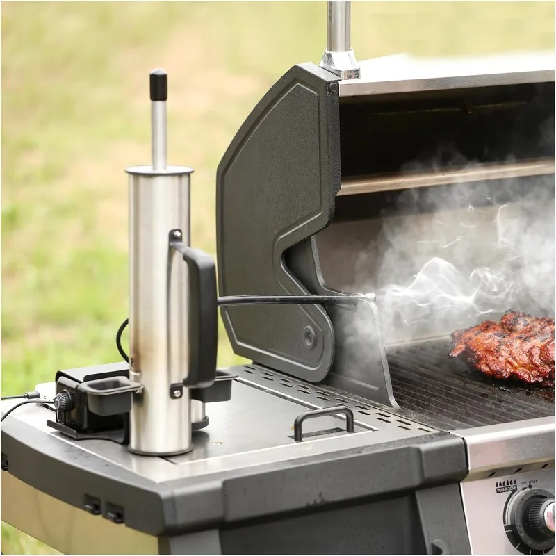 Outdoor Hot or Cold Smoke Generator,Stainless Steel Pellet Smoker Tube,Portable Electric Smoker Pellet Accessory Works