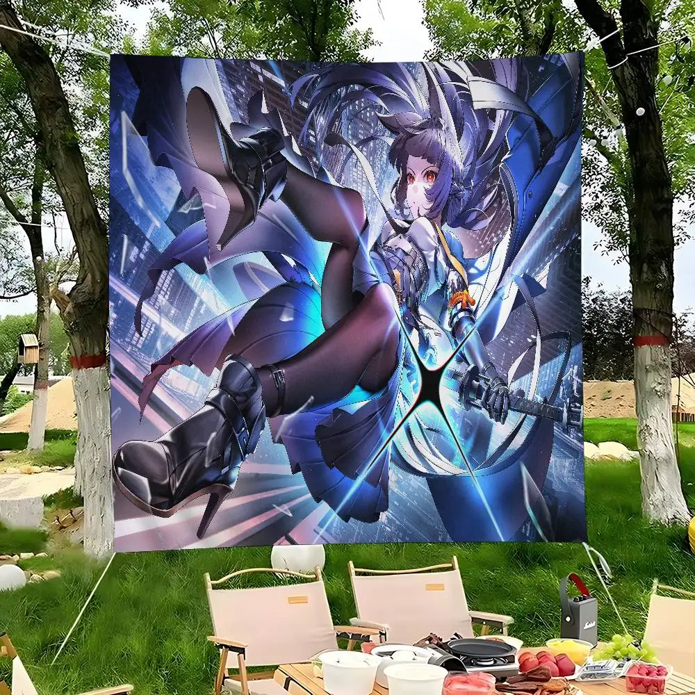 Zenless Zone Zero Hoshimi Miyabi Large Size Shop Art Promotion Advertising Booth Flag Hanging Banners