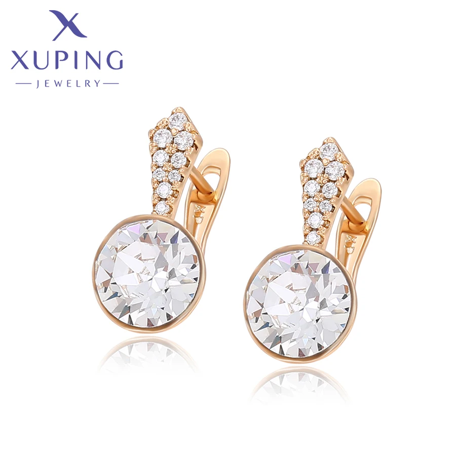 Xuping Jewelry Fashion New Arrival Round Crystal Earring for Women Girl Party Gift A00890218