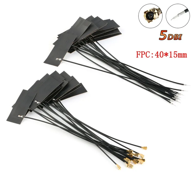 内蔵回路基板アンテナ,5個,4g,3g,lte,gsm,cdma,wcdma,tdscdma,1.13ライン,長さ12cm,5dbi,fpc,ipexコネクタ