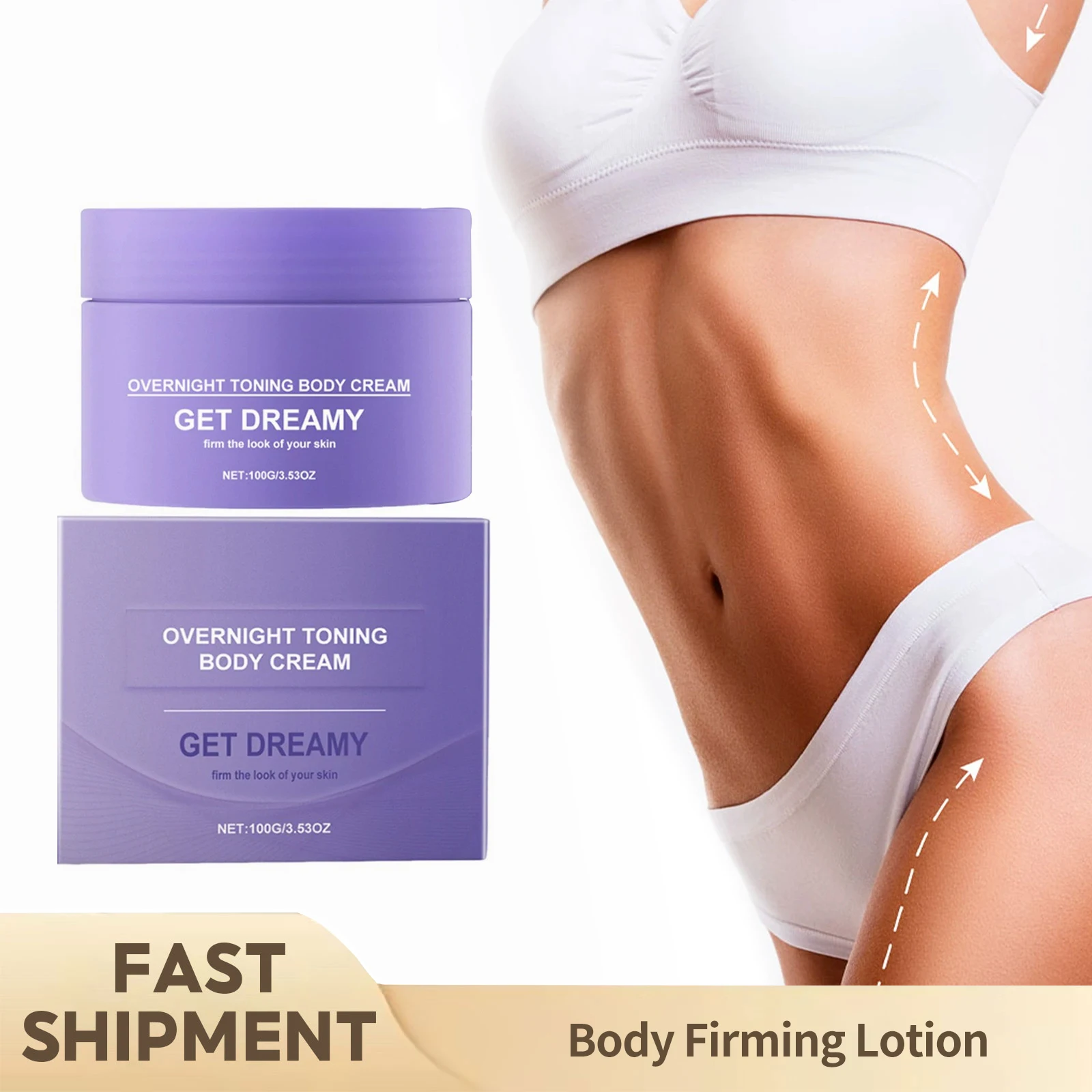 Overnight Toning Body Lotion Lifting Firming Deep Hydration Prevent Loose Dry Skin Smooth Brighten Tightening Body Care Product