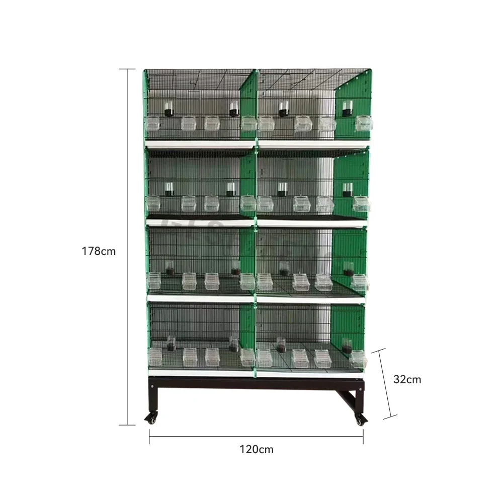 120*32*178cm Manufacturer wholesale Hot Sale Big Breeding Cage Multilayer Movable Splice Luxury Love Bird Cage For Sale