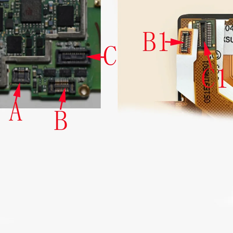 

2-10Pcs LCD Display TP Touch Screen Flex FPC Connector Jack Conntact Plug On Main Board Motherboard For GARMIN Vivoactive HR