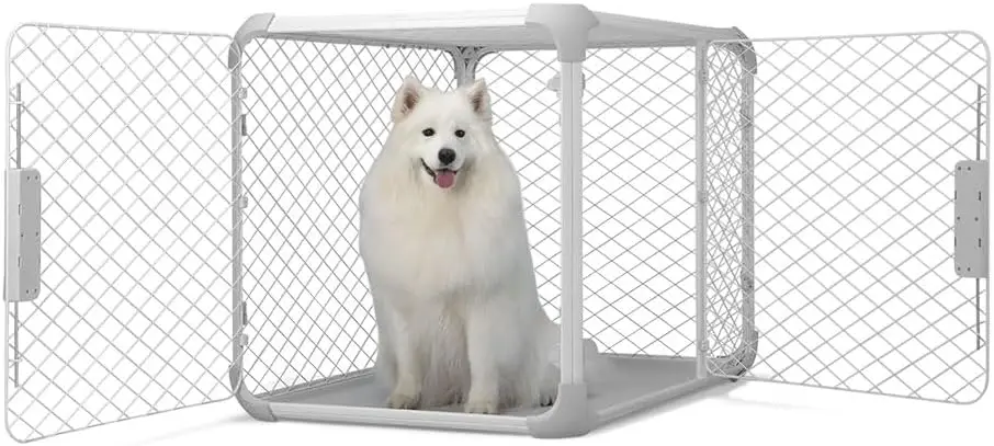 

DIGGS Estv Dog Crate — тонкий, прочный питомник для собак со съемной потолочной панелью и модульным дизайном — безопасный, стильный, удобный (как