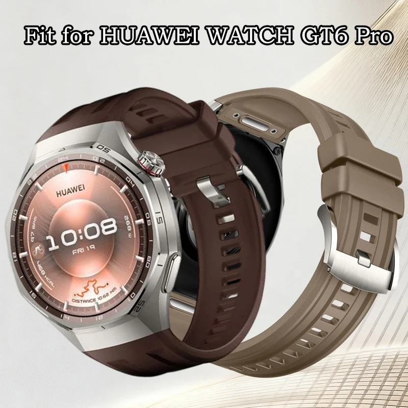 

Быстросъемный силиконовый ремешок для часов Huawei Watch GT6Pro без зазоров, подходит только для часов Huawei Watch GT6Pro Correa