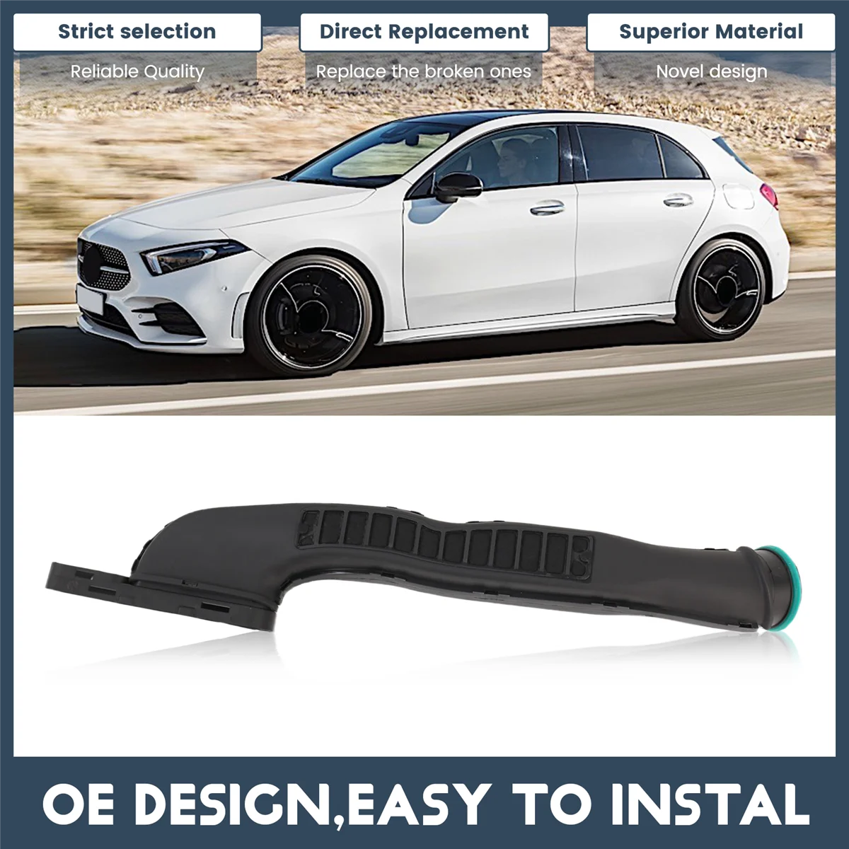 Langlebig für Mercedes Benz A-Klasse W118 W177 LUFTEINSAUG Rohr Kanal Rohr Schlauch