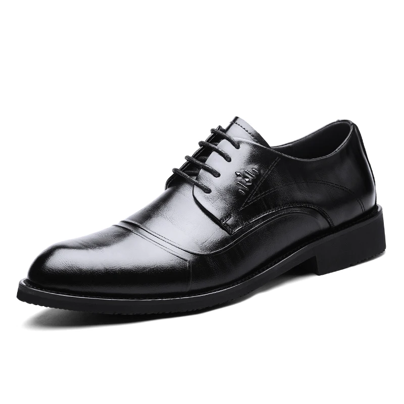 

Genuine Leather Men's Business Casual Shoes Oxfords Gentleman Shoe Luxury Brand Outdoor Fashion Leisure Shoes Male Shoes #IV