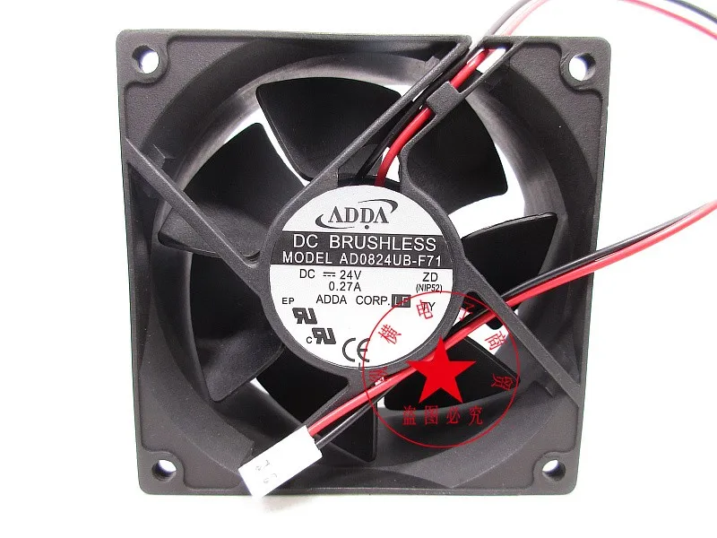 

НОВЫЙ ОРИГИНАЛЬНЫЙ AD0824UB-F71 24 В 0,27 А 8032 80x80x32 мм Охлаждающий ВЕНТИЛЯТОР РАДИАТОР