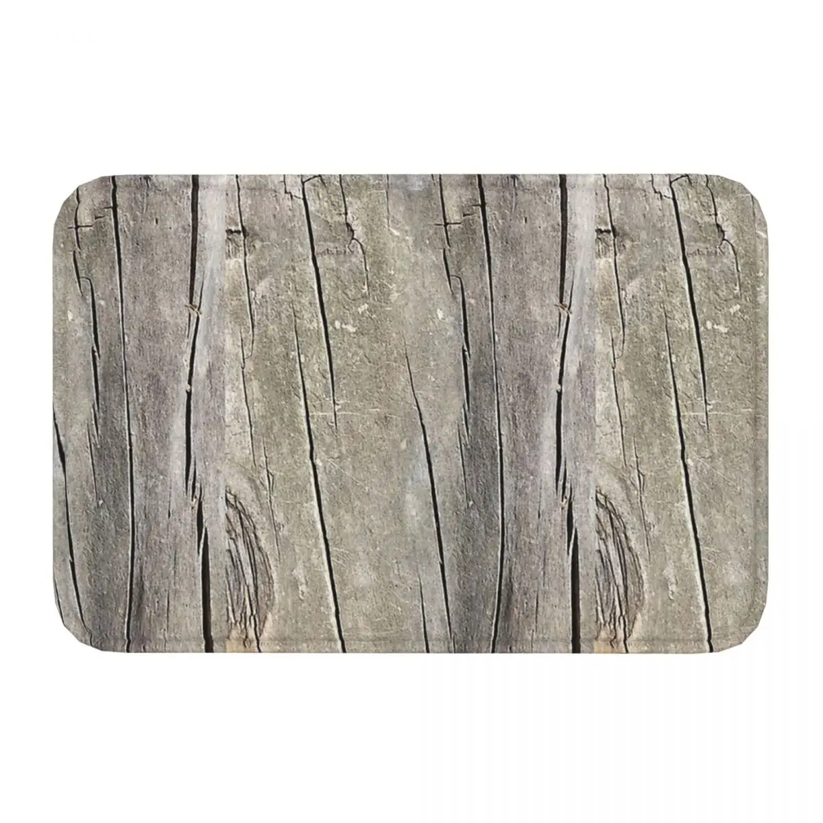 Log Non-slip Doormat Twisted Cracked Old Log Living Room Kitchen Mat Welcome Carpet Indoor Modern Decor