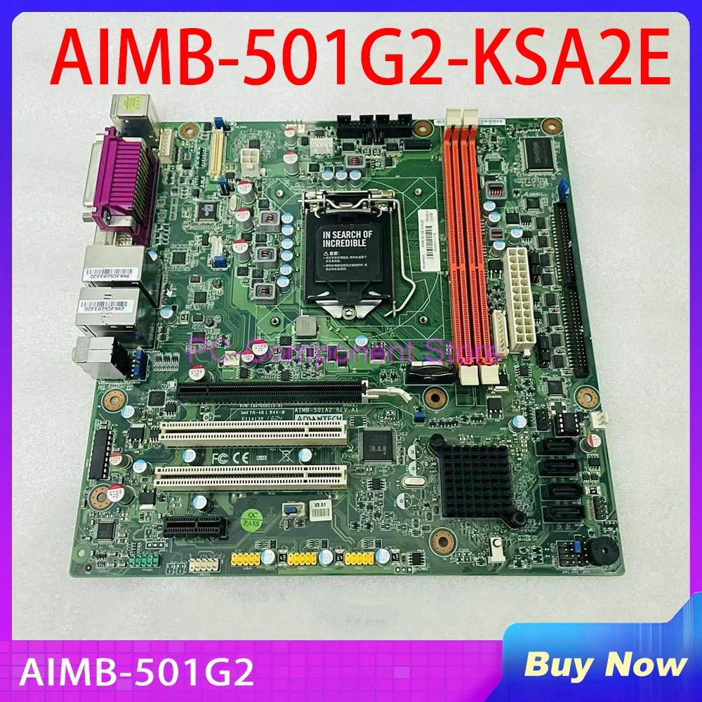 

For Advantech Industrial Motherboard Dual Gigabit Ethernet Port i7/i5/i3 processor VGA+DVI AIMB-501G2 AIMB-501G2-KSA2E