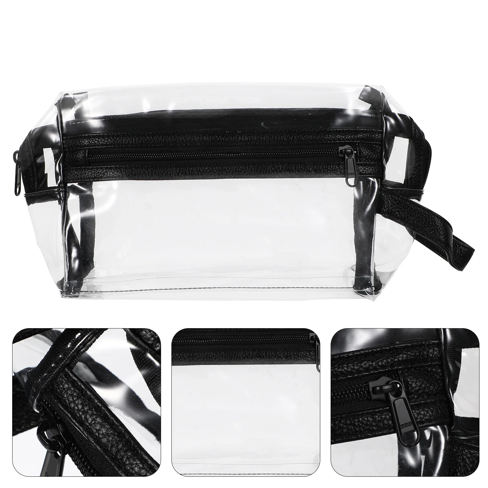 Borsa trasparente Custodia per trucco Custodia per cosmetici da viaggio Prodotti e trasparente