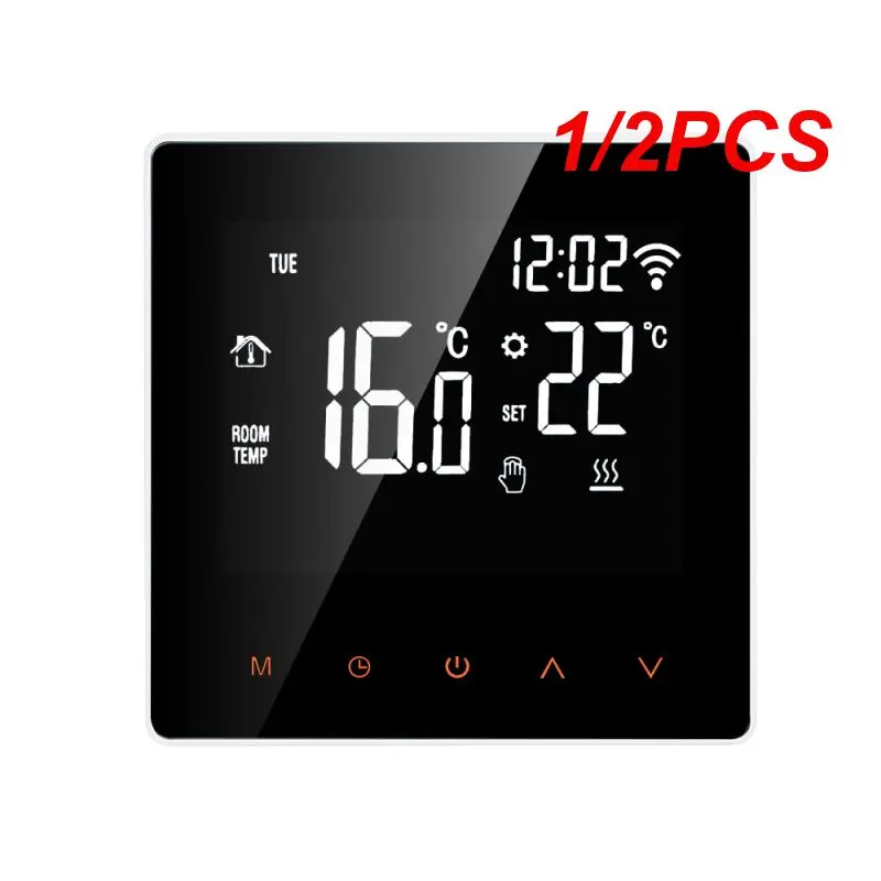 

1/2PCS Tuya WiFi Smart Thermostat, LCD Touch Screen Electric Floor Heating Water Temperature Remote Controller for Home,