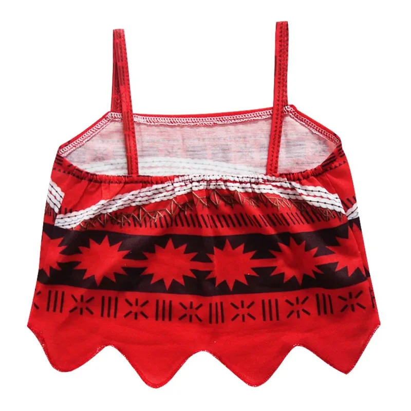 2 4 6 8 سنوات مجموعة ملابس فايانا للأطفال لعب الأدوار ديزني موانا تمويه فستان الأميرة ملابس المسابقة فستان الشاطئ هاواي