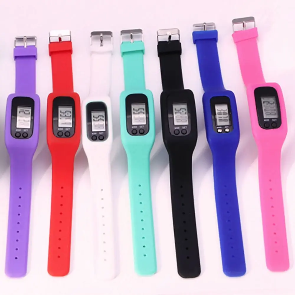 ساعة معصم لتتبع اللياقة البدنية، عداد الخطى، عد الخطوات الرياضية، سوار ذكي مقاوم للماء، شاشة LCD من السيليكون، عداد السعرات الحرارية #3