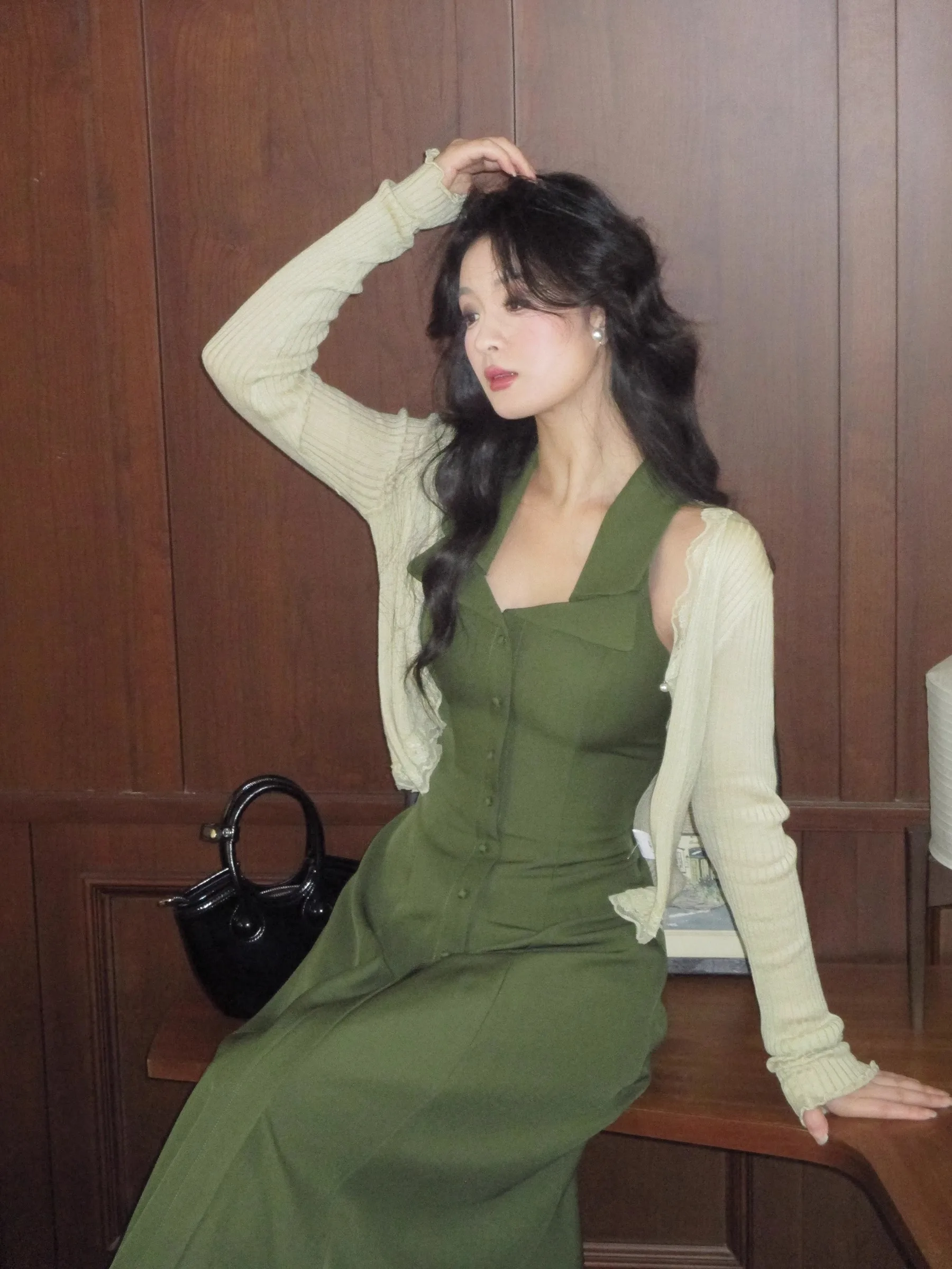 Kleider, ärmellos, Damenkleid, elegant, für Hochzeitsgäste, Frühling, Bohemian-Stil, gehäkelt, blockiert, flauschiges Kleid, blühende Natur, Harajuku