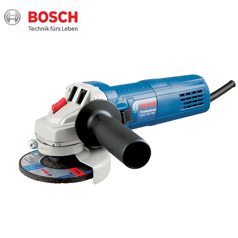 Bosch GWS750-125 Electric Angle Grinder Rotary Tool Grinding Machine Power Tools for Cutting Polishing