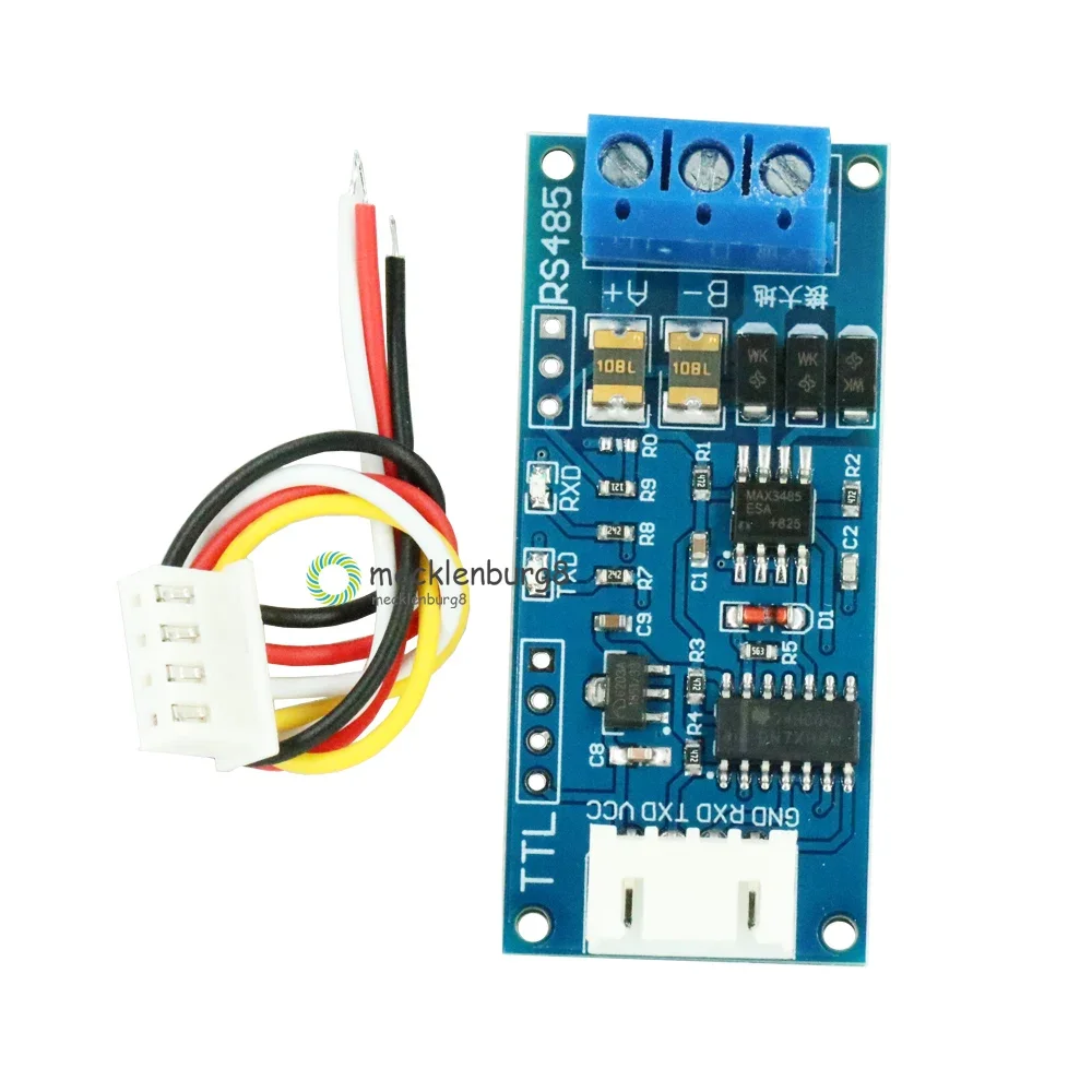 TTL to RS485 Power Converter Board 3.3 V 5 V Fasteners Auto Control Module for Arduino AVR Wide Voltage Singal Indicator