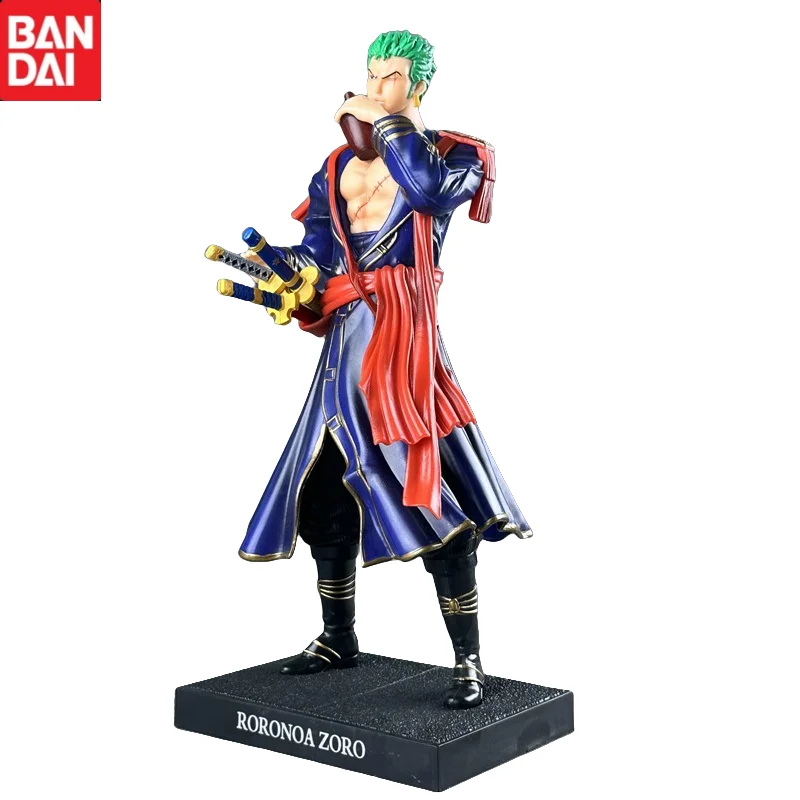 Figura de Ação Drinking Postura Guerreiro, Gk Glória Uniforme Militar, Estatueta Roronoa Zoro, One Piece Model, 29cm