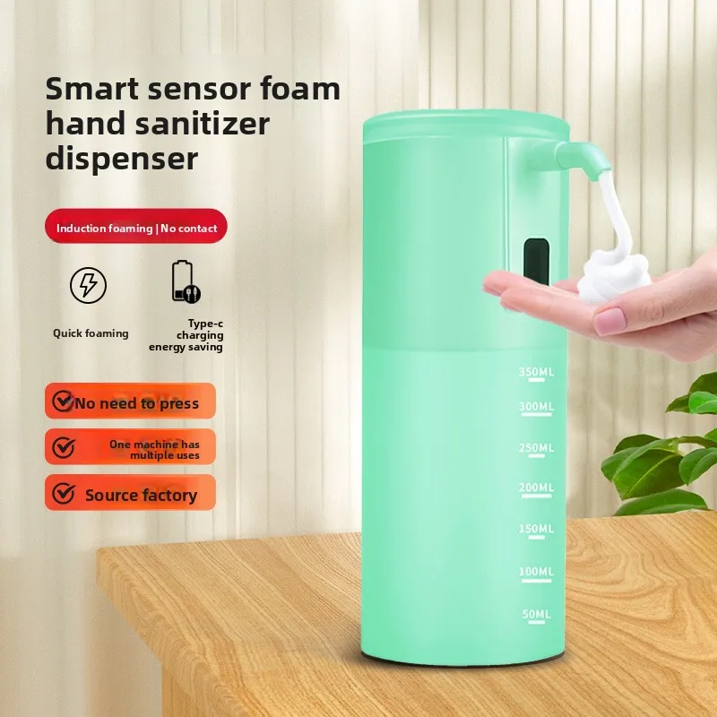

350 мл автоматический дозатор пенного мыла ABS PP для кухни, ванной комнаты, бесконтактный инфракрасный датчик для дома, отеля, детей