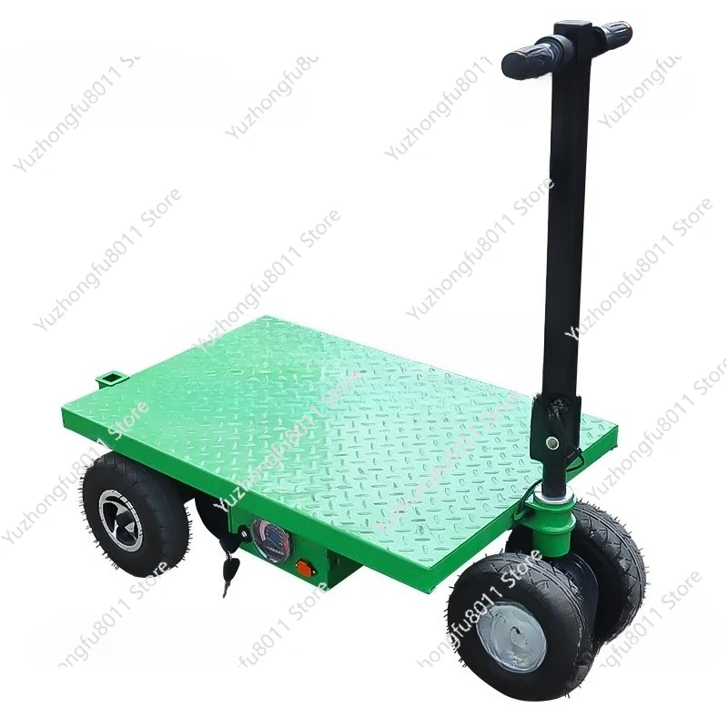 

Electric Folding Trolley 900w Construction Site Decoration and Pulling Goods Portable Flat Truck