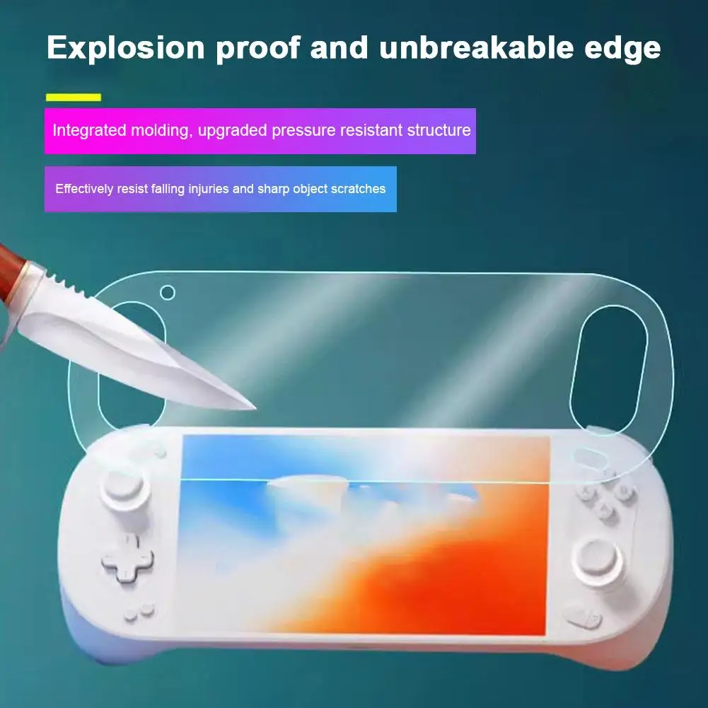ตัวป้องกันหน้าจอสำหรับคอนโซลเกม ayaneo Pocket EVO ฟิล์มบางปกป้องเต็มรูปแบบปราศจากลายนิ้วมือป้องกันรอยขีดข่วนอ่อนไหวเป็นพิเศษ