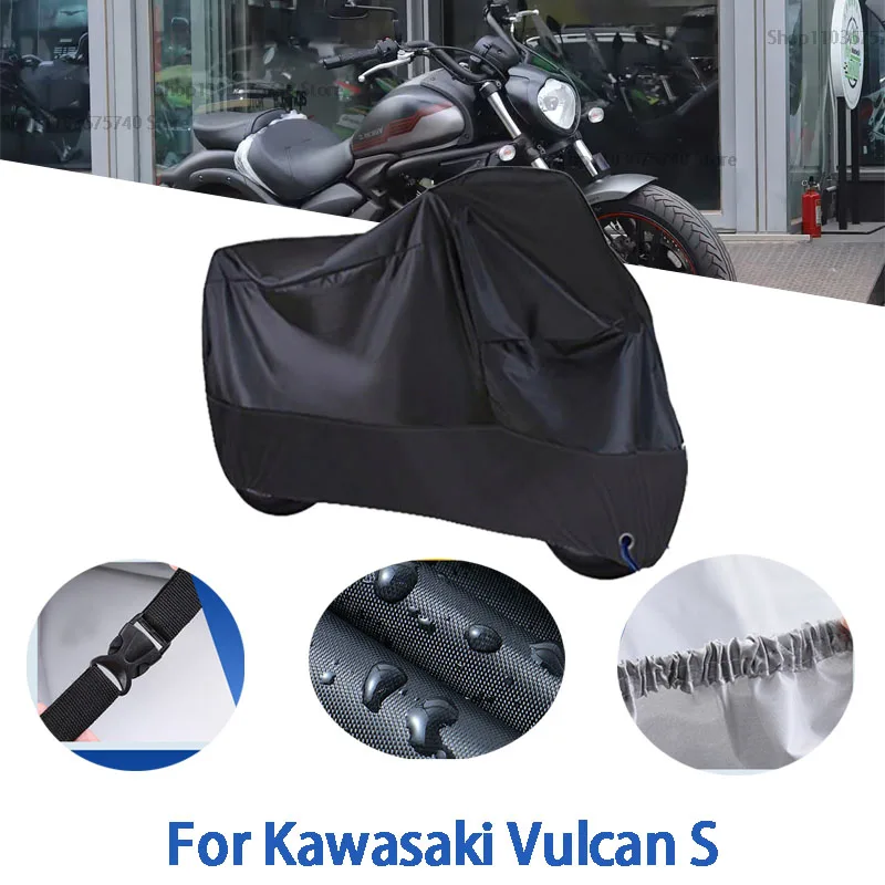 

Motorcycle Full Covers For Kawasaki Vulcan S Car Outdoors Sun Protection Dust No Ear Thickened Oxford Clothcover Accessories
