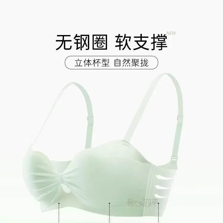 Girls fashionable and sexy without steel rims, comfortable underwear, small breasts gathered and adjusted breast bra