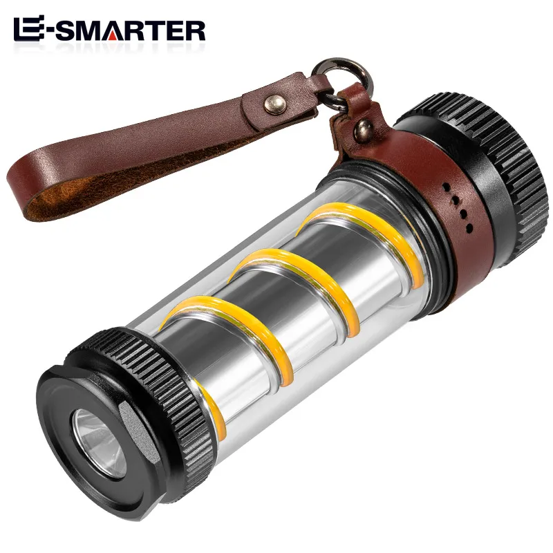 Outdoor Portable Rechargeable Retro Flashlight Lampe De Camping Mini Emergency Multifunctional Lantern Lighting Camping Lamps