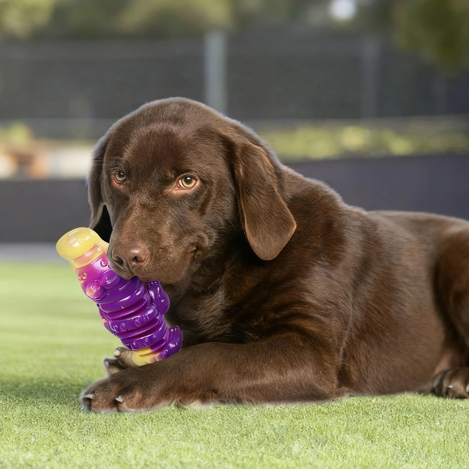 ألعاب الكلاب على شكل حيوان لعبة طب الأسنان للكلاب من النايلون لعبة تنظيف الأسنان للكلاب المتوسطة والكبيرة #3