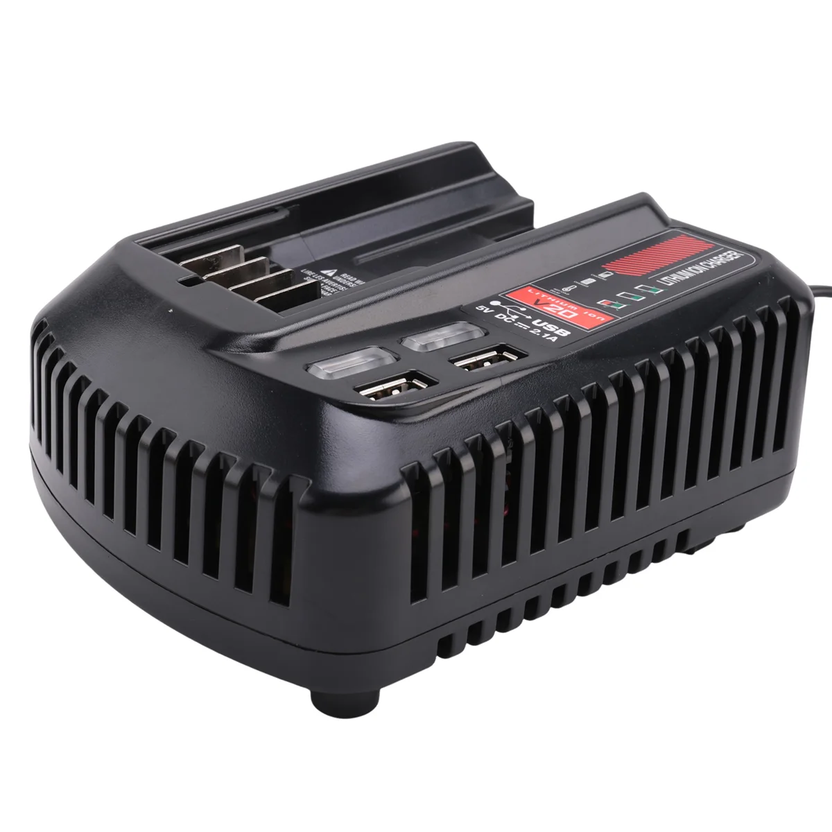 充電式リチウム電池充電器,20V, 2A,デュアルUSB,職人プラグ,リチウムイオン,cmcb102