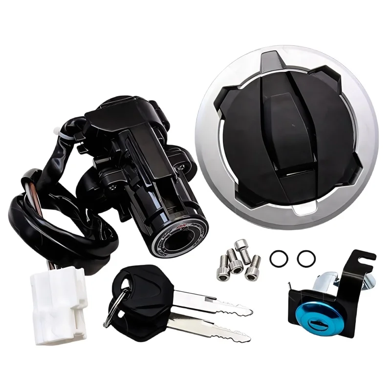 for Kawasak1 Ninja 400 Z400 2018-2023 Full set of accessories Ignition Key Switch Fuel Tank Lock Seat Lock Kit