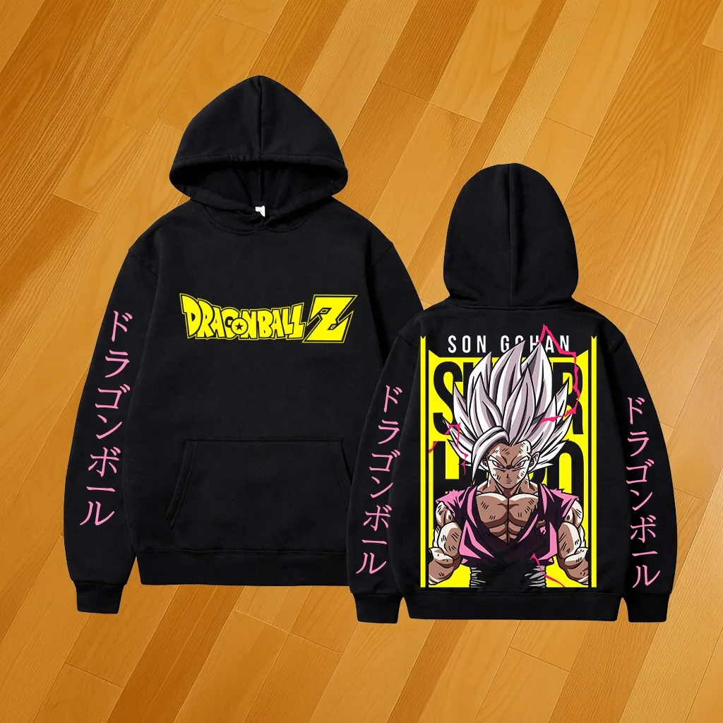 

Худи Dragon Ball Z с Гоку Сайяном, аниме-толстовка для мужчин и женщин, повседневный пуловер, уличная одежда, топы с длинным рукавом, весна 2026, унисекс для детей