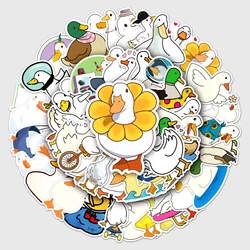 50Pcs Duck series Cartoon Cute Waterproof Sticker Skateboarding Snowboard Retro Vinyl Sticker