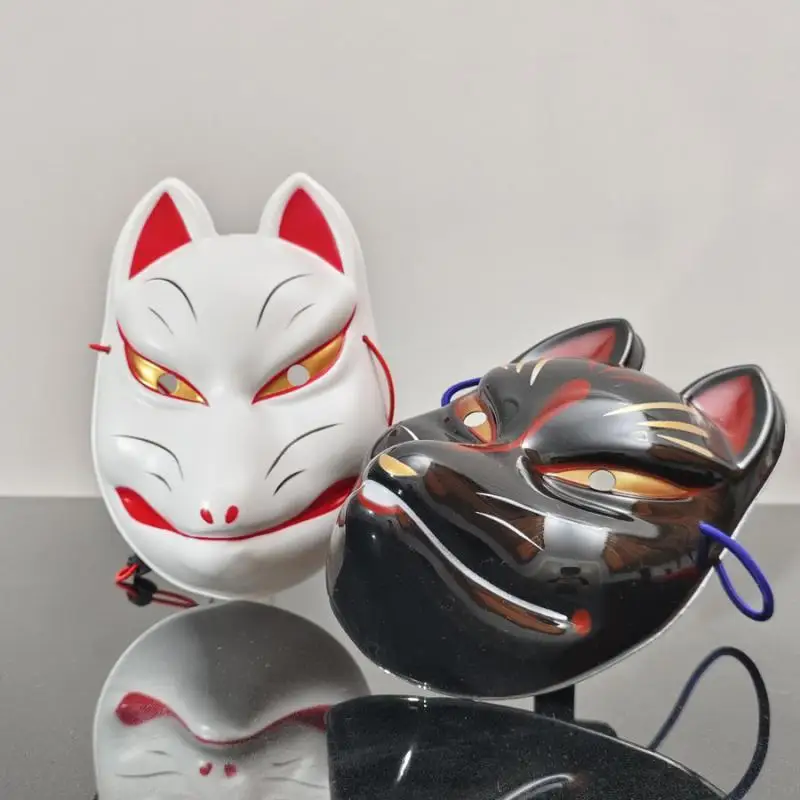 Demon Slayer Kimetsu No Yaiba Sabito Kitsune Fox Full Face Mask Anime Cosplay Halloween Masquerade Party Costume Prop Gifts