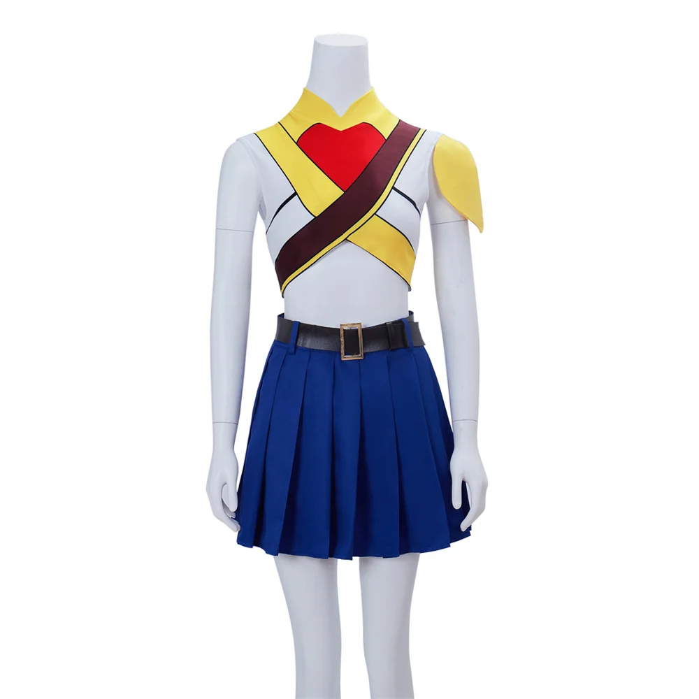 

Anime She-Ra Princess Cosplay Costumes Women Sexy Crop Top Pleated Skirt Halloween Carnival Party Female Battle Suits