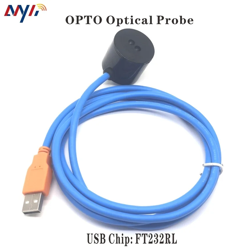 FT232 IEC61107 USB2.0 Optical Probe  sensor Tool IEC62056-21 DLMS for kWh Water Flowmeter Gas Meter Reading