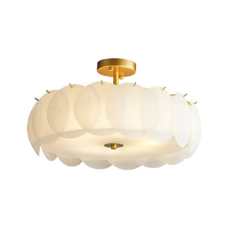 

Nordic simple glass ceiling lamp, post-modern personalized model room bedroom lamp