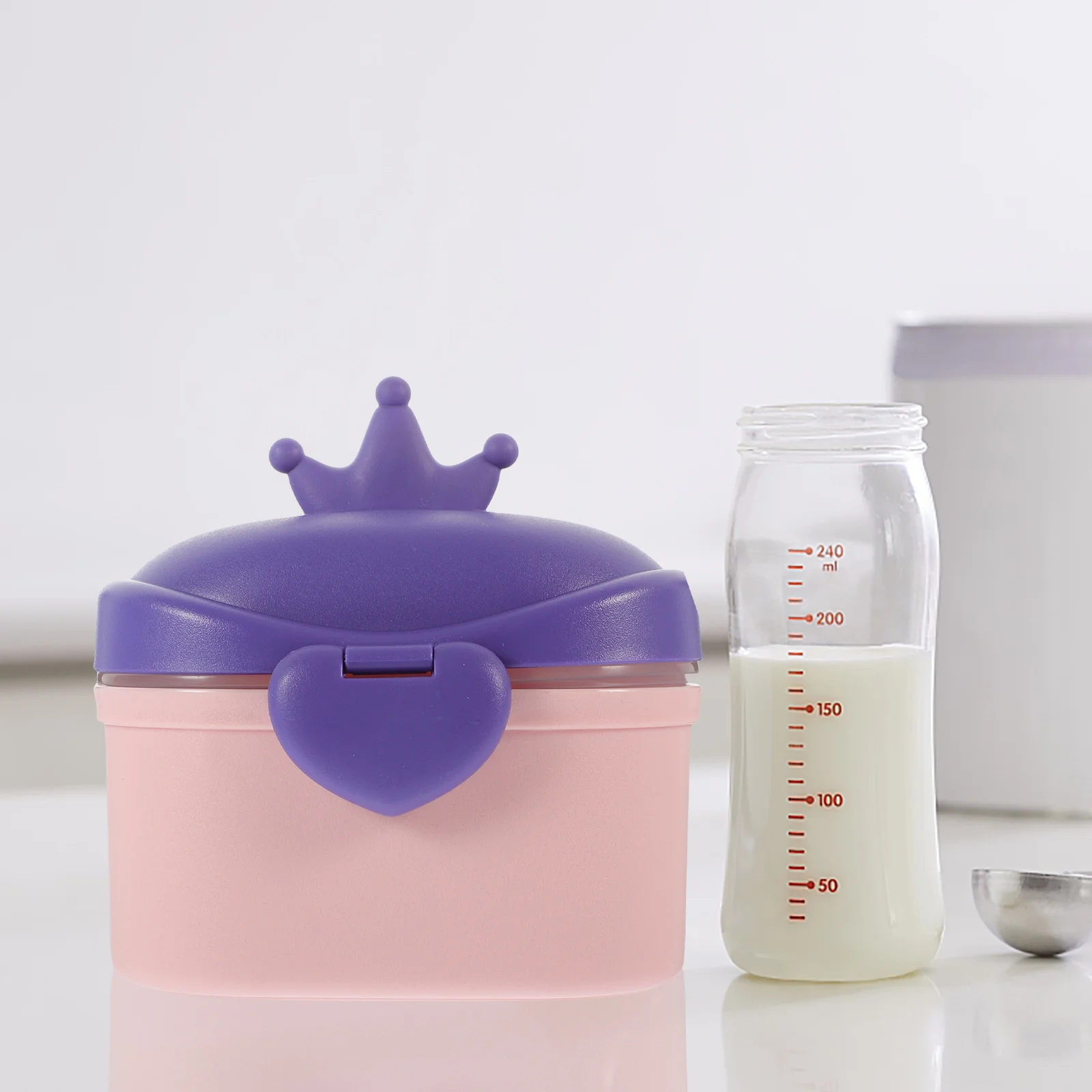 

2Pcs Milk Powder Container Formula Holder Baby Food Box Travel Infant Formula Dispenser Leakproof Moisture Proof Portable