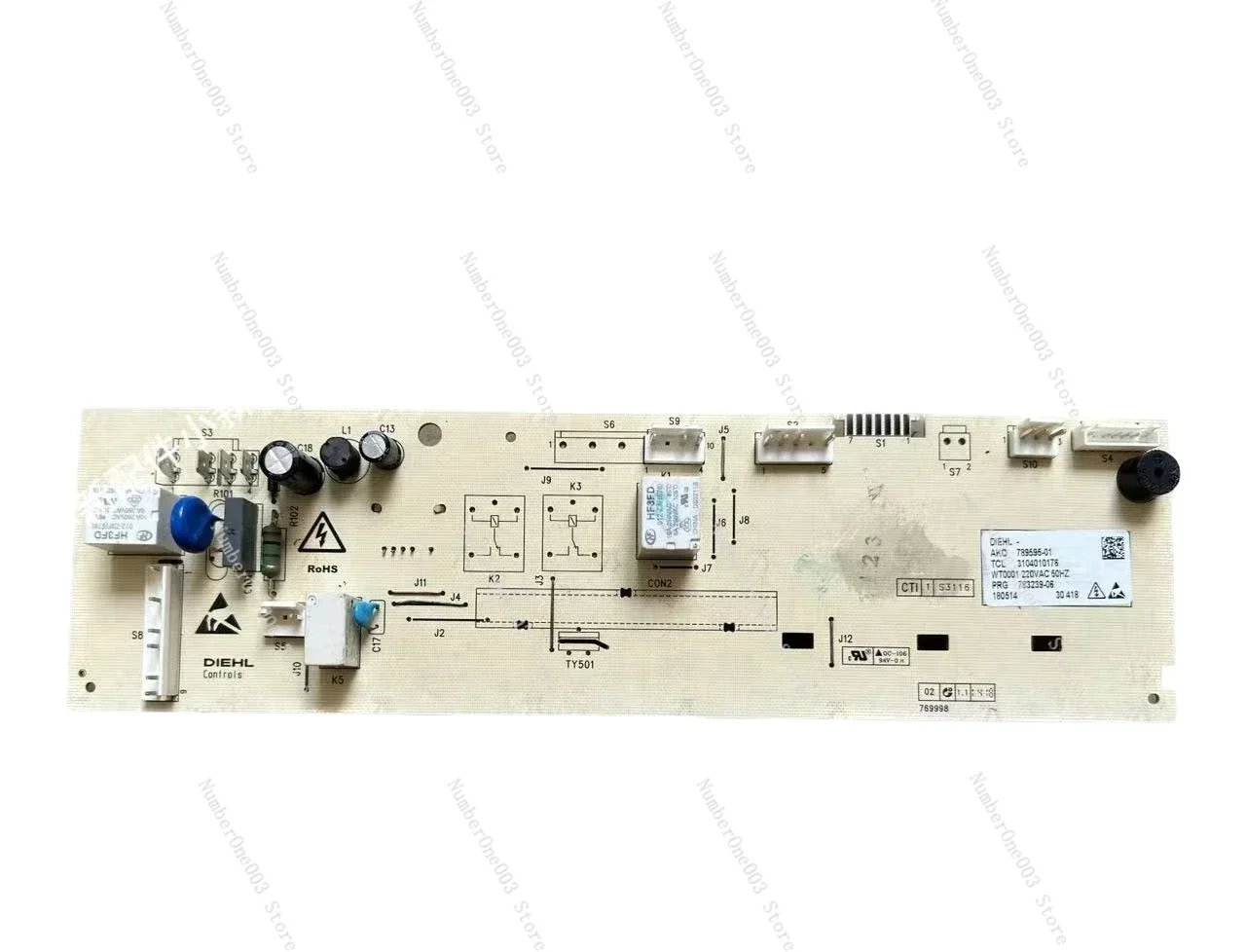 

Компьютерная плата барабанной стиральной машины TCL XQG80-P300B Основная плата 3104010176 (3C102-000110)