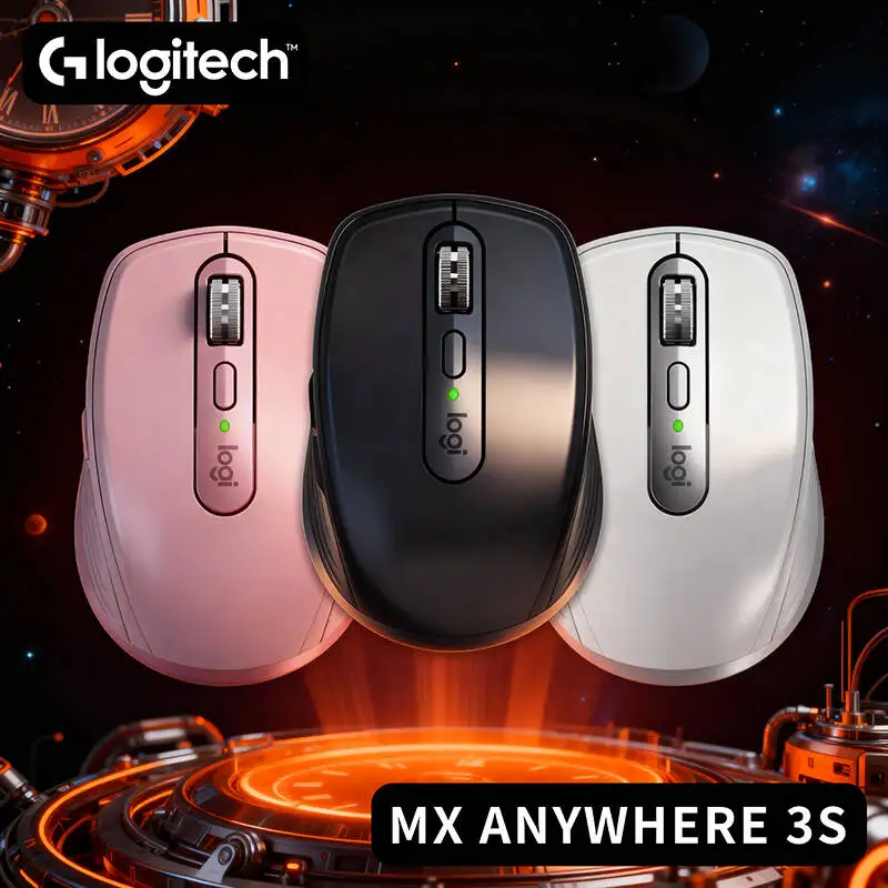 

Logitech MX Anywhere 3S Wireless Mouse, Easy-Switch up to 3 Devices, Quiet, Ergonomic Design