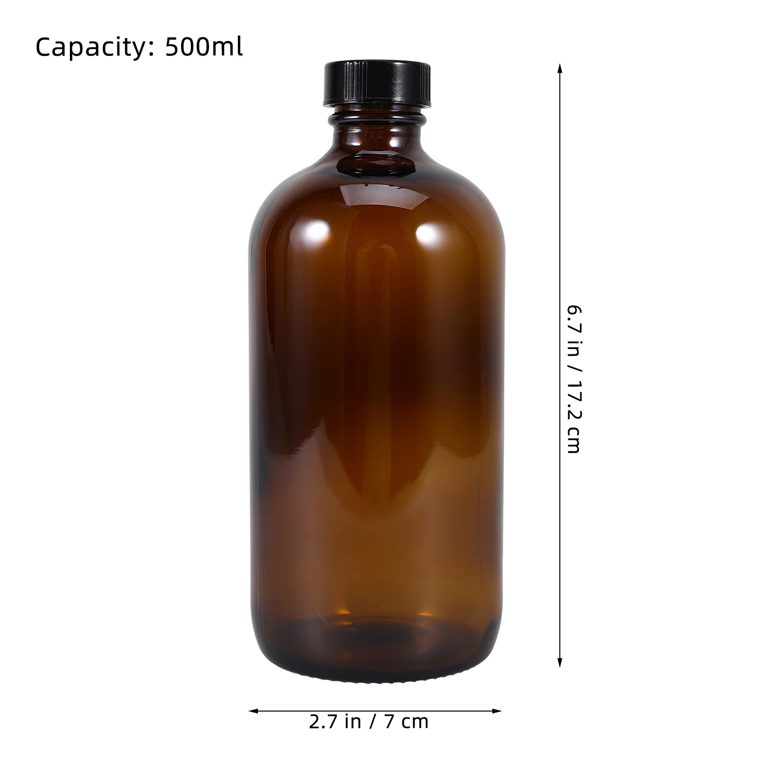 Glass Bottle Amber Bottles Brown Medicine Refillable Container Empty Chemicals for Oil