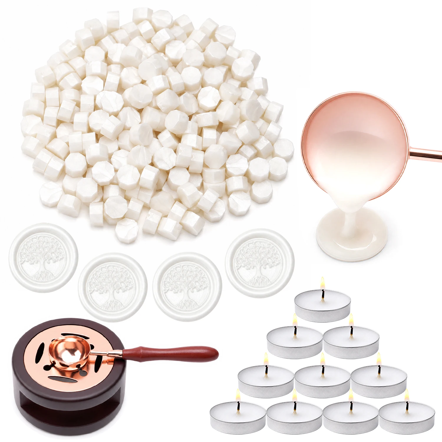 Batik Wax Kit - Wax Seal Beads Kit-200 stuks antieke